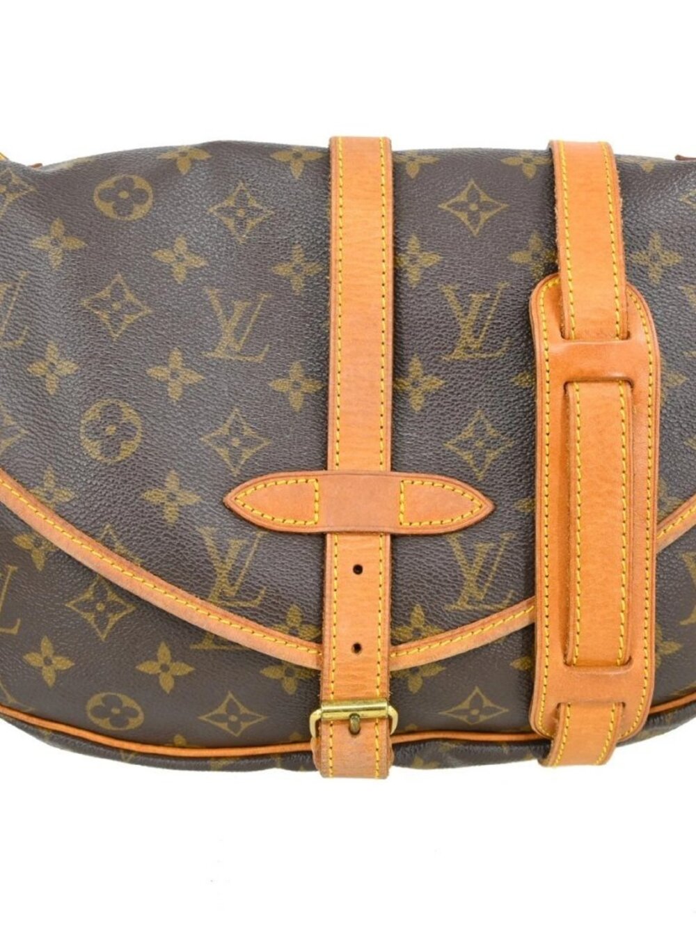 Best03 LOUIS VUITTON MONOGRAM SAUMUR 30 MESSENGER BAG